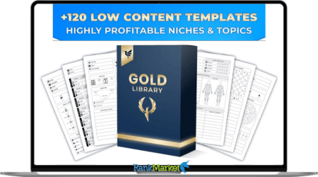 Gold Library - Over +120 Low Content Book Interior Templates